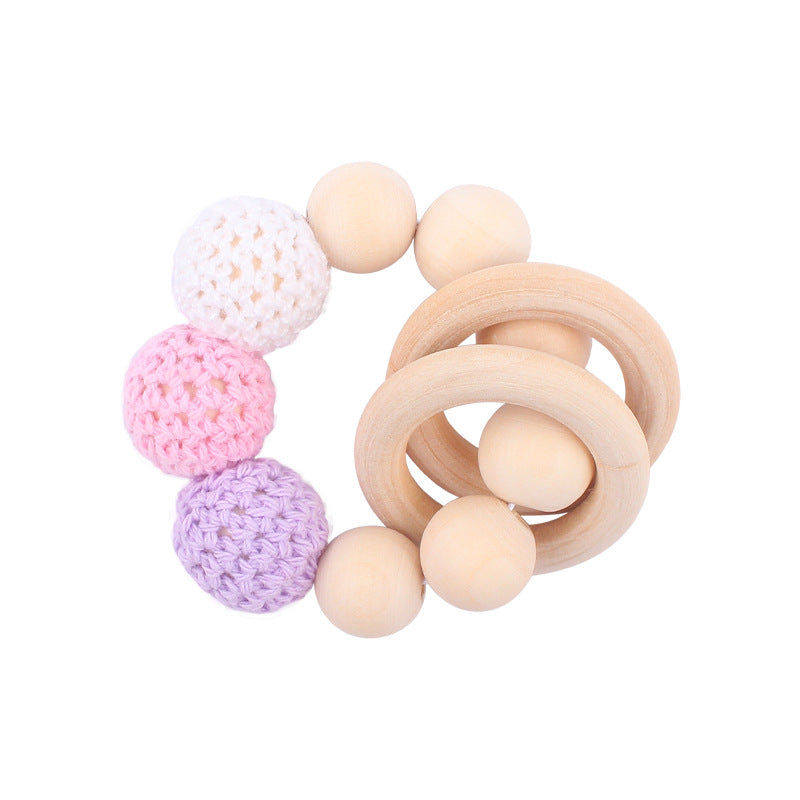 Wholesale DIY Yarn Ball Baby Teether Pacifier Chain